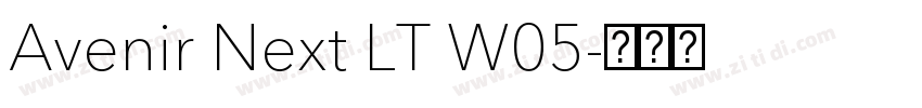Avenir Next LT W05字体转换
